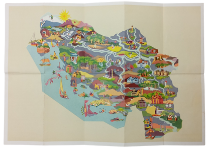 Carte vintage de la Yougoslavie
