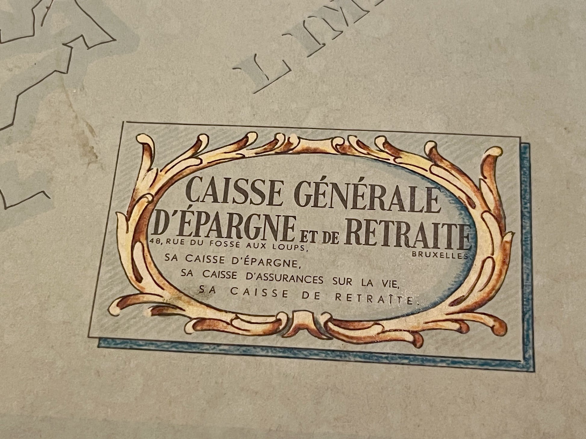 Carte vintage illustree Anvers