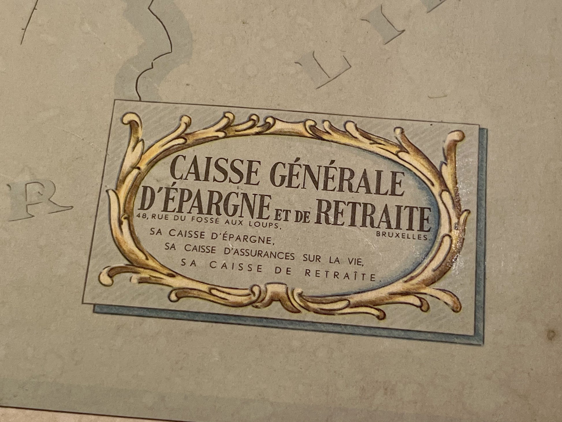 Carte vintage illustree Brabant