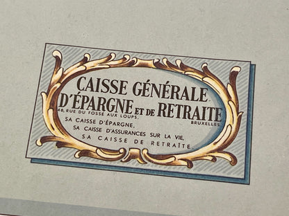 Carte vintage illustree Flandre Orientale