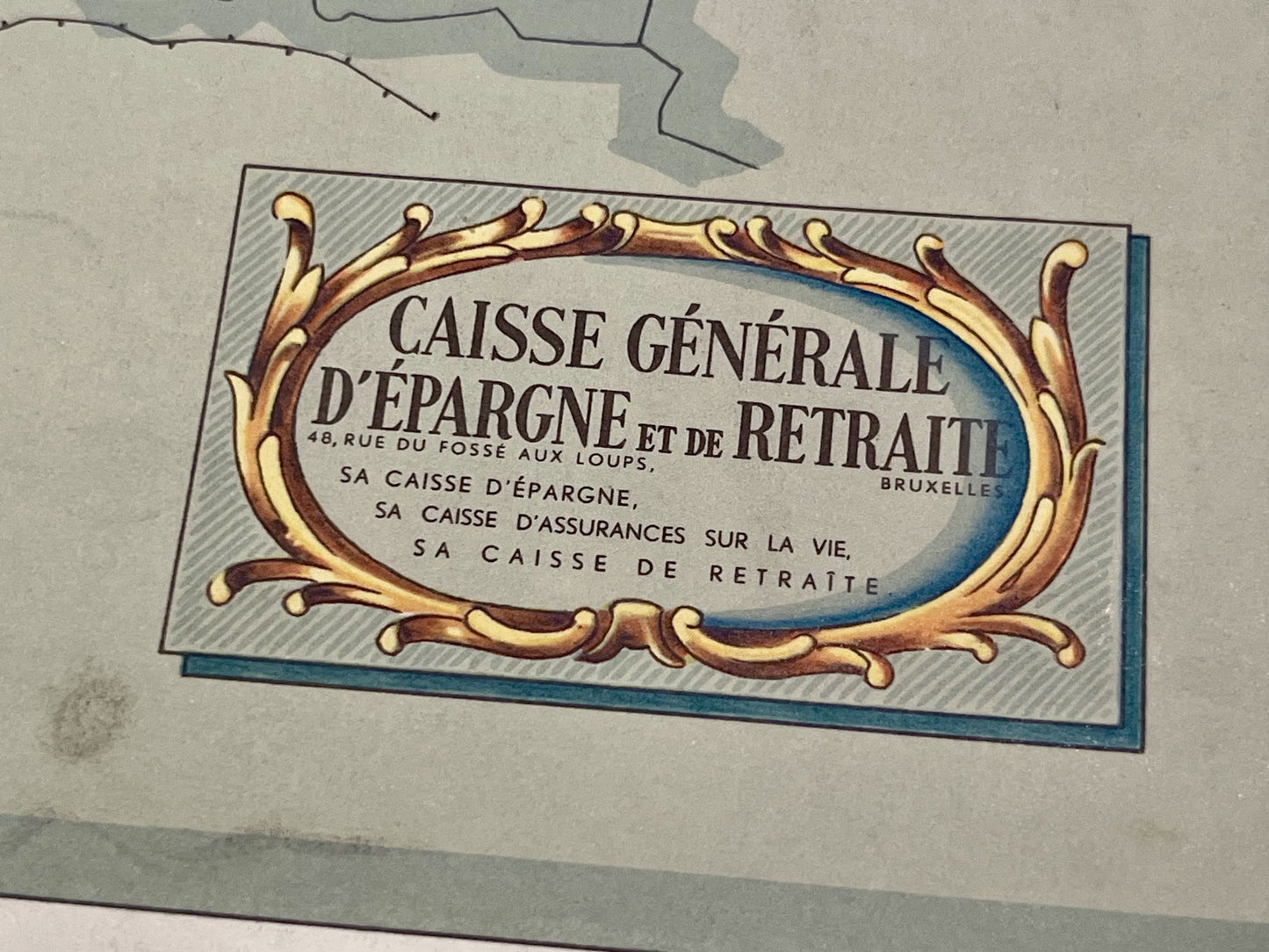 Carte vintage illustree Limbourg