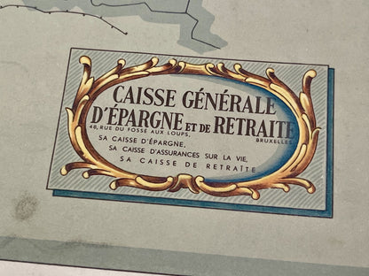 Carte vintage illustree Limbourg