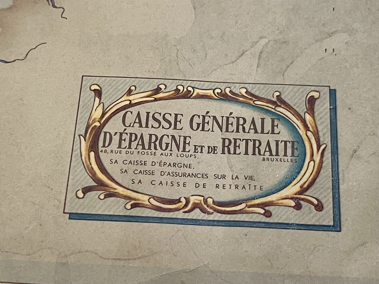 Carte vintage illustree Namur