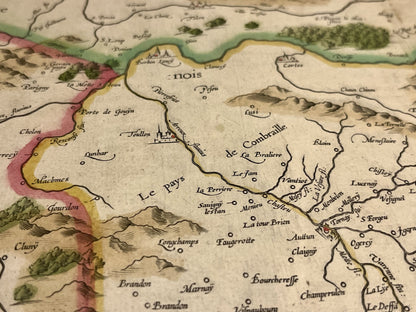 Cartographie ancienne Bourgogne
