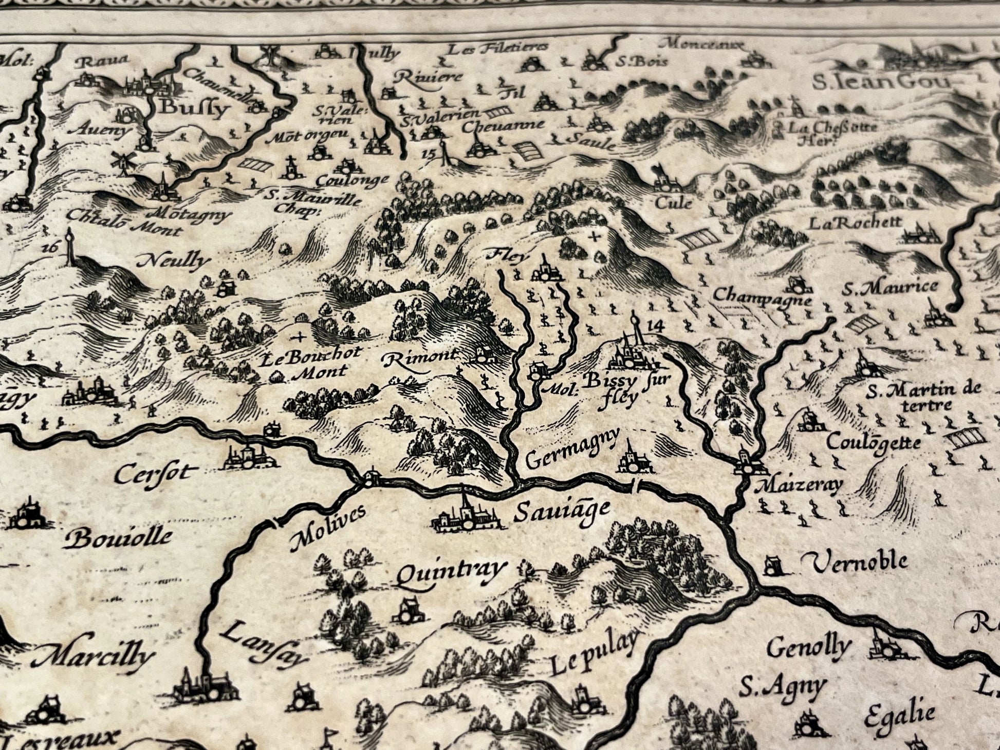 Charolais carte ancienne