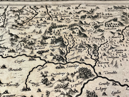 Charolais carte ancienne