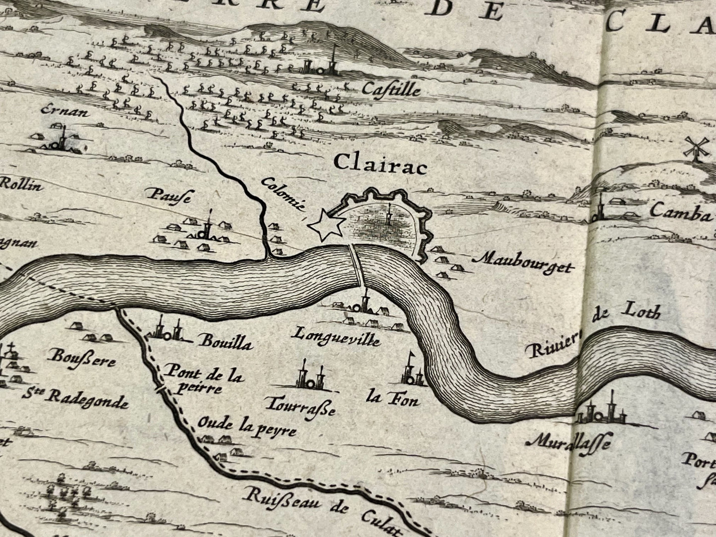Clairac Lot-et-Garonne Carte ancienne