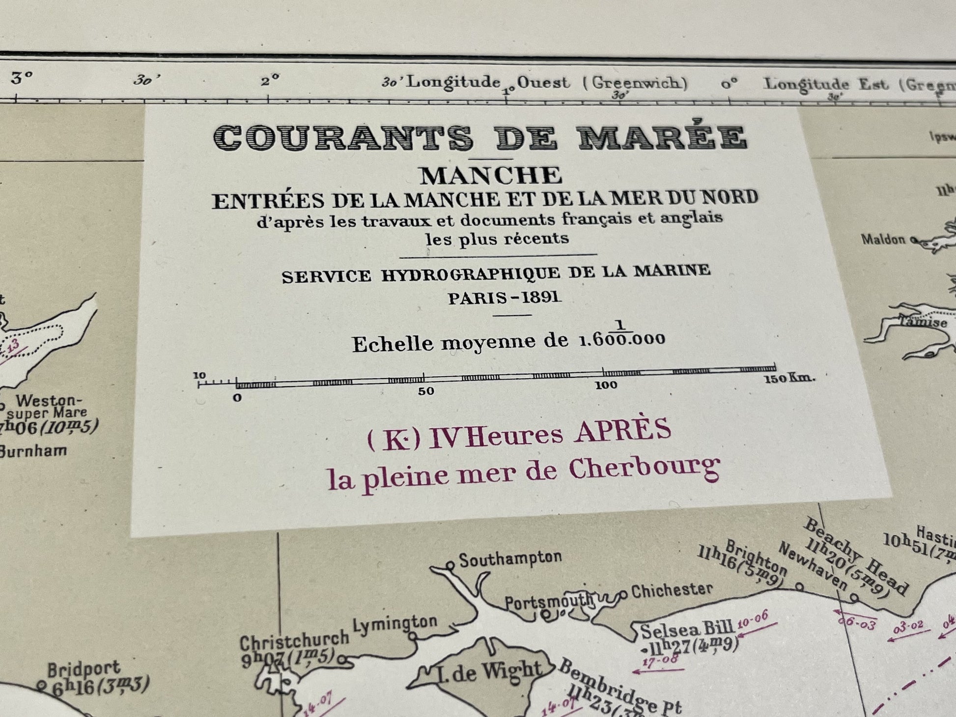 Courants de maree Manche