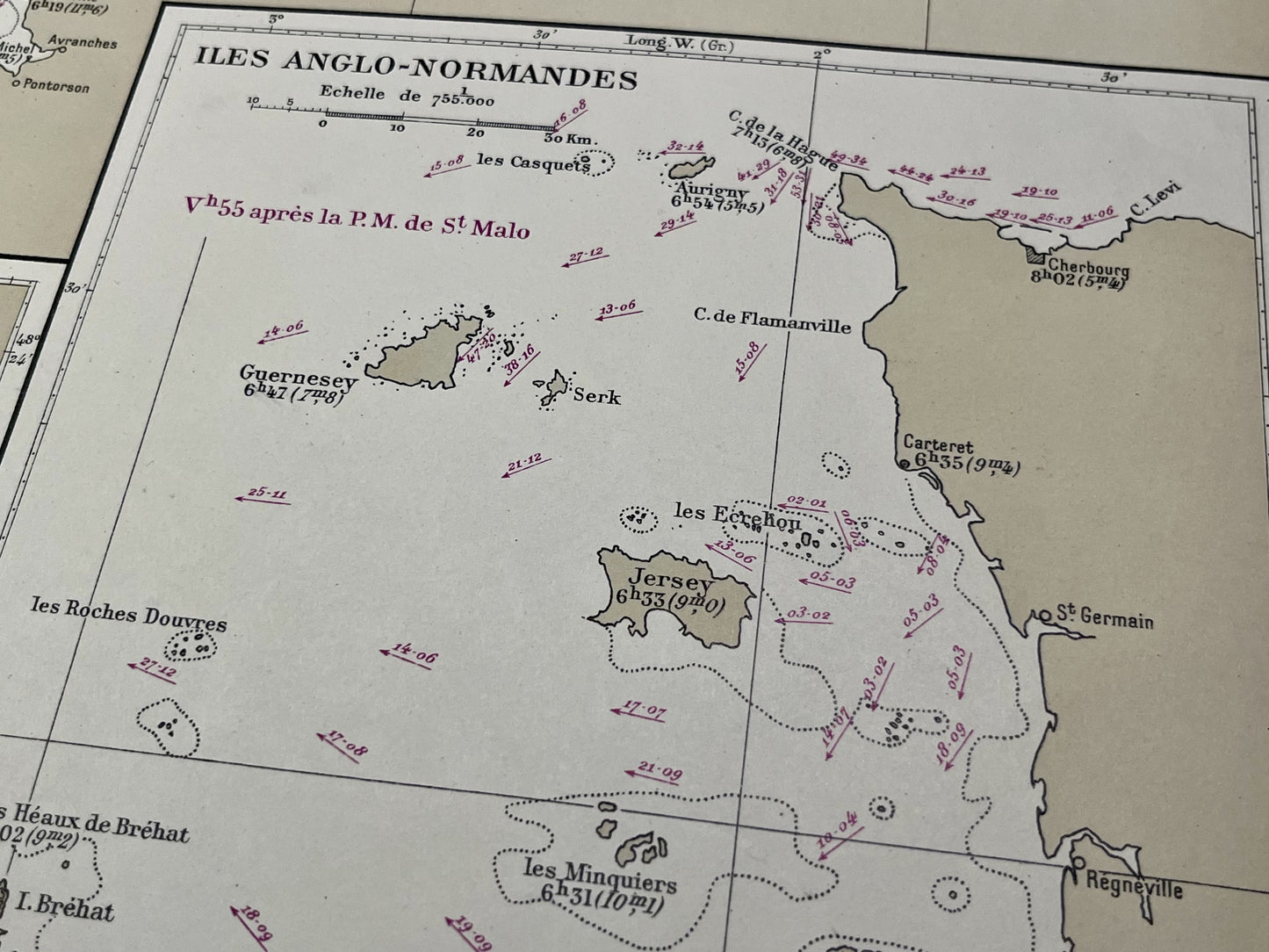 Courants de maree iles anglo-normandes