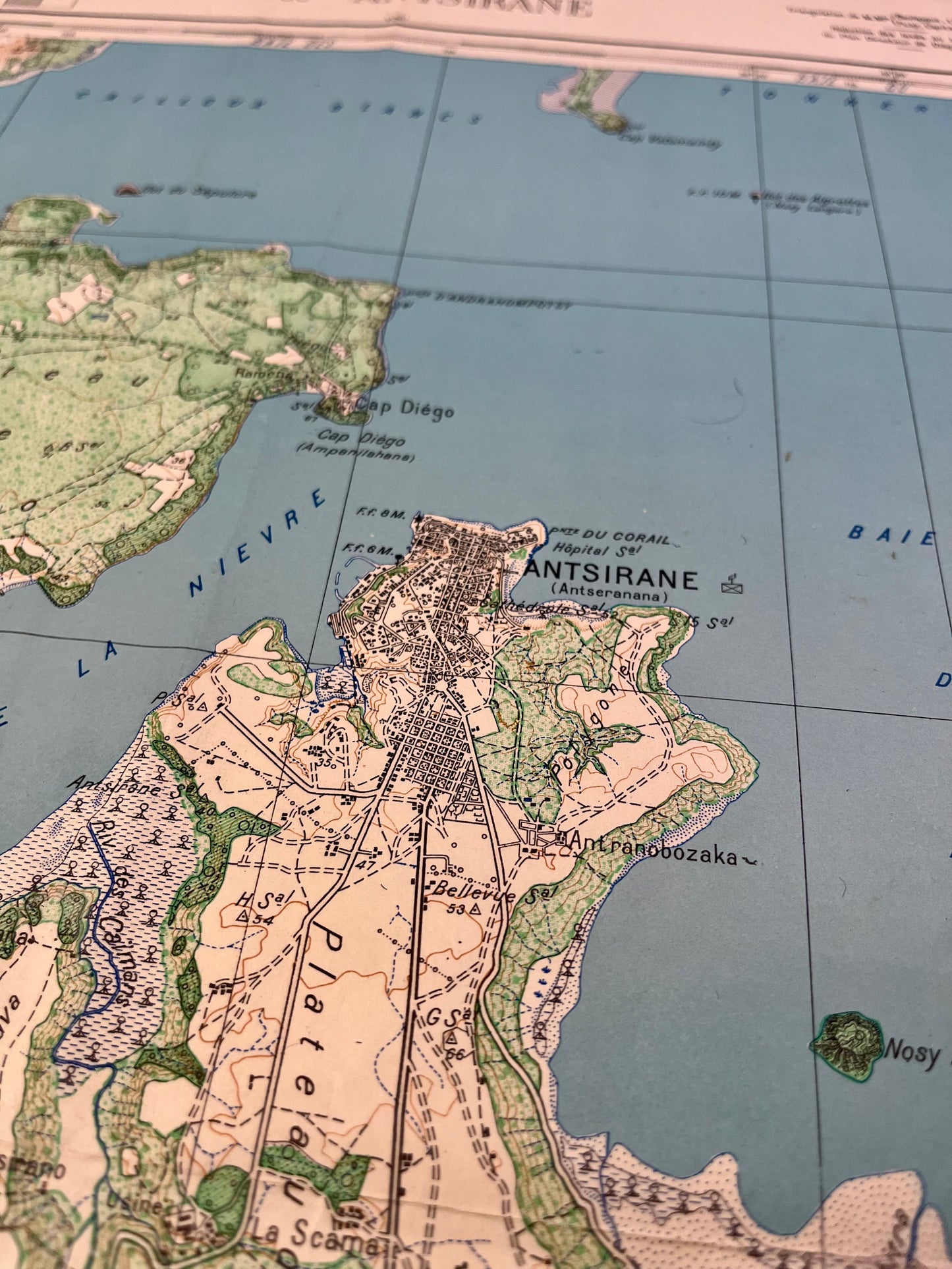 Carte géographique ancienne de Madagascar, Antsirane