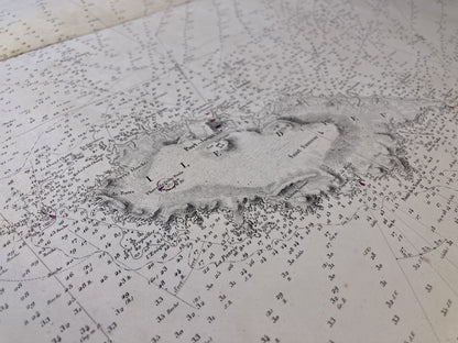 Old nautical chart of the Goulet de Fromentine to the Île d'Yeu