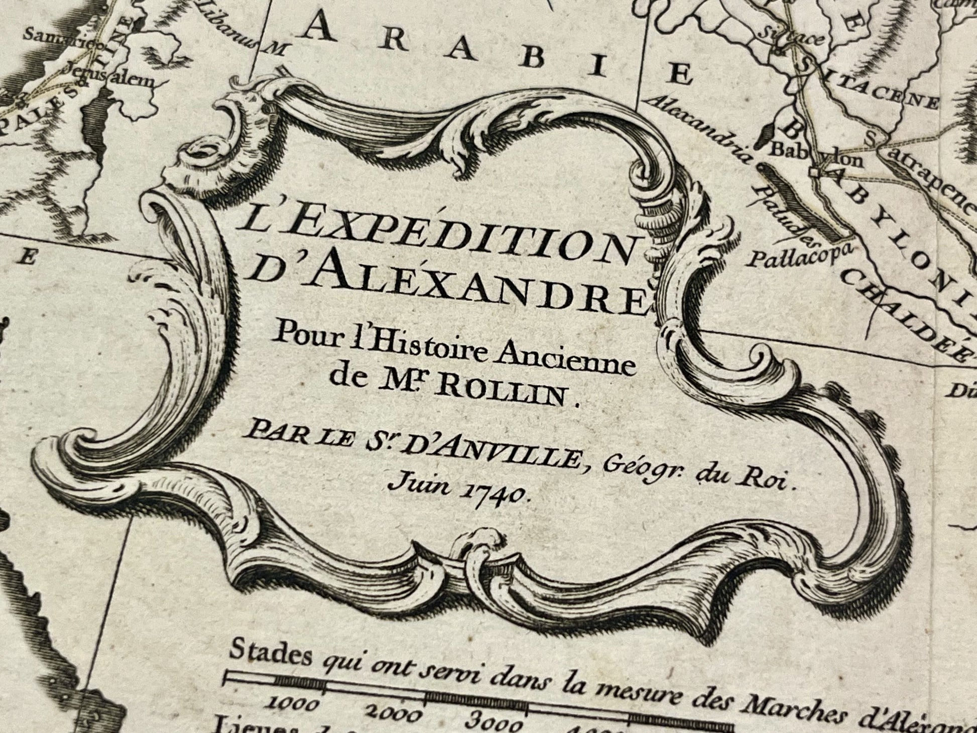 Expedition Alexandre carte par Anville