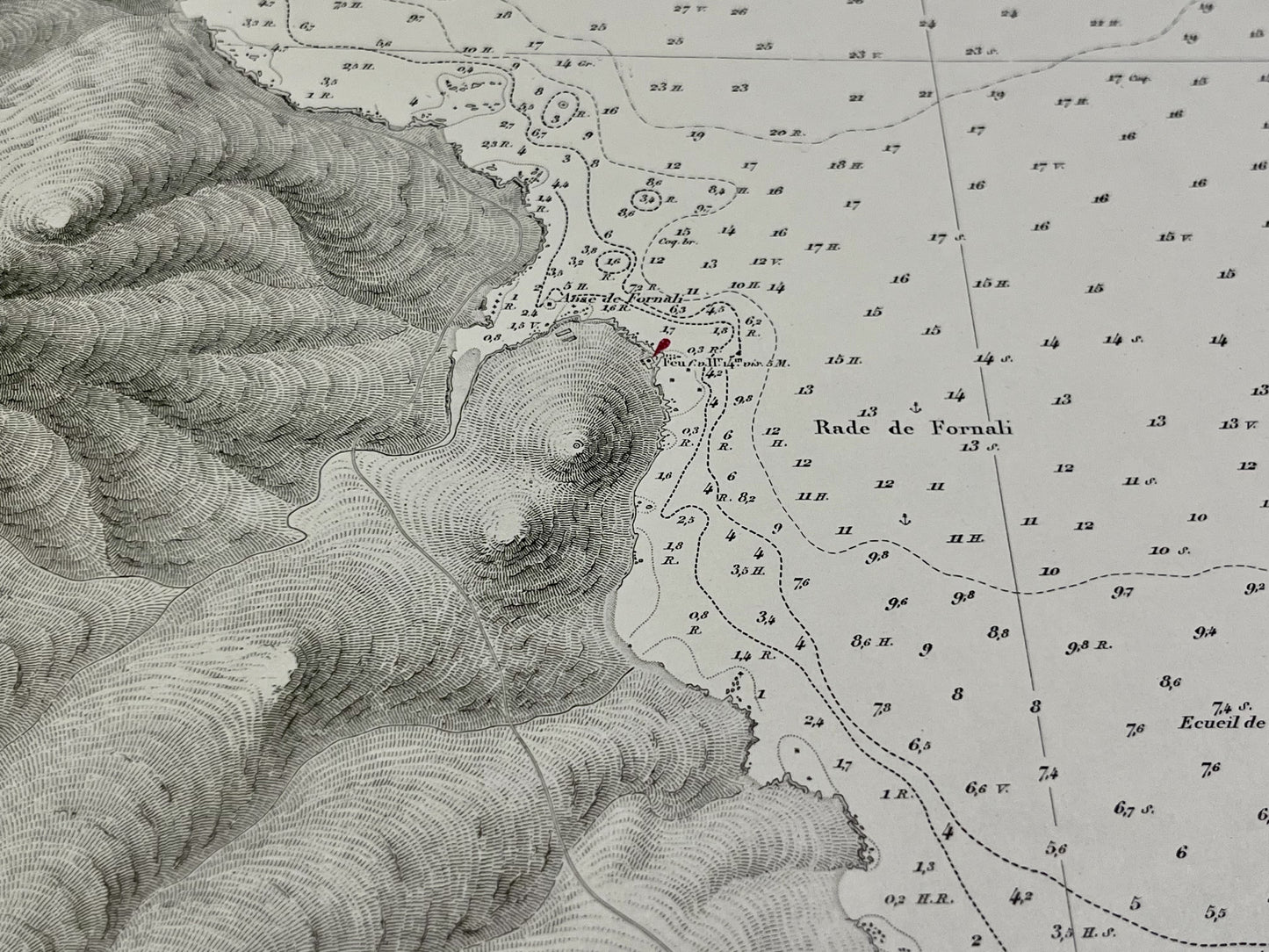 Carte marine ancienne du Golfe de Saint-Florent