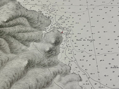 Carte marine ancienne du Golfe de Saint-Florent