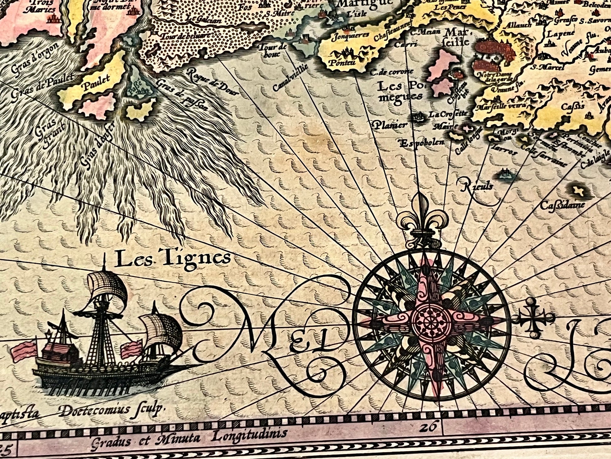 Illustrations carte Hondius