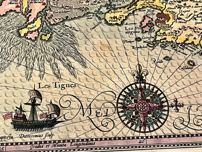 Illustrations carte Hondius