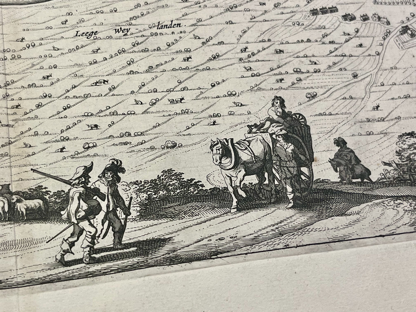 Illustrations carte ancienne Limbourg par Blaeu