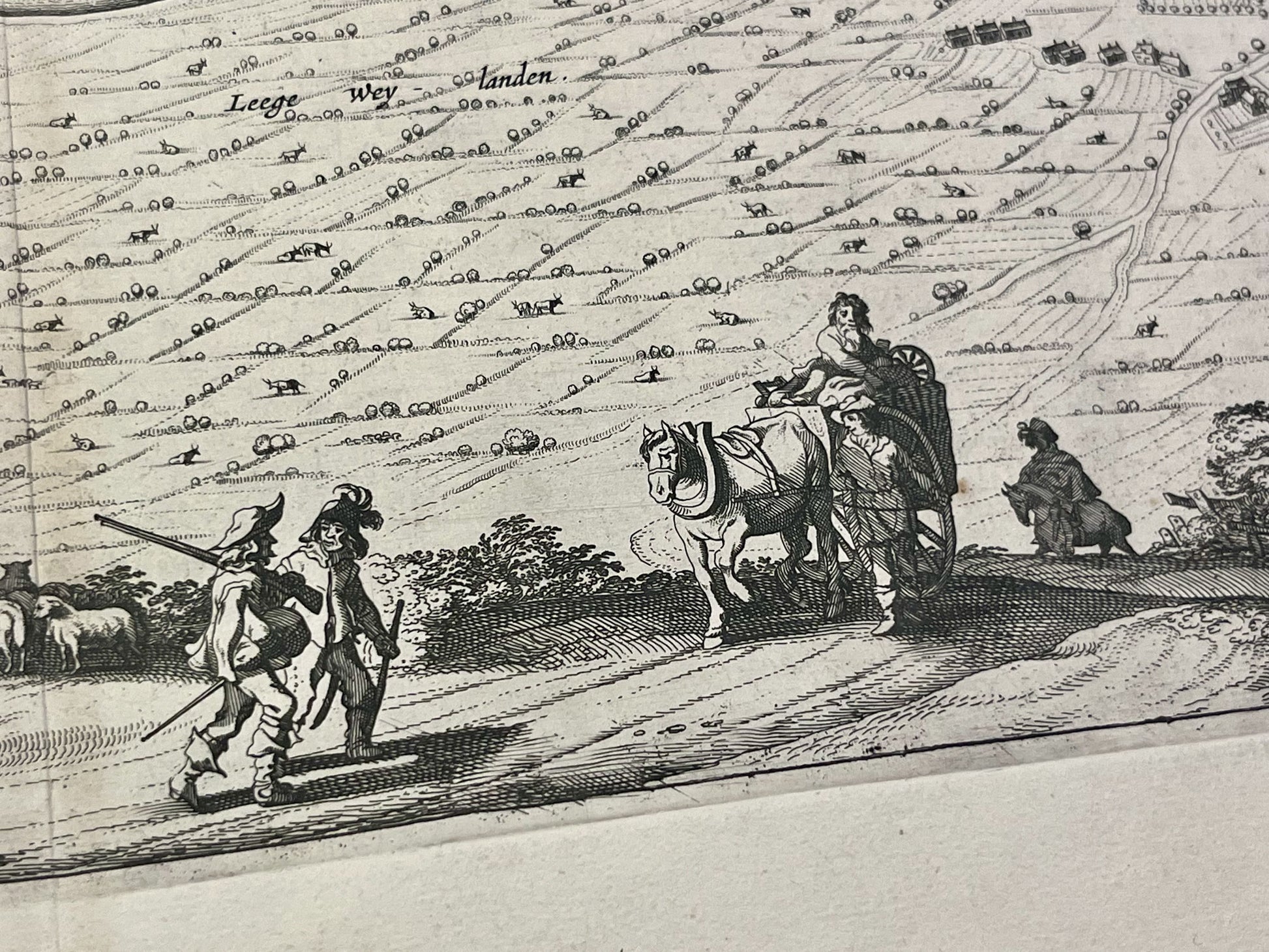 Illustrations carte ancienne Limbourg par Blaeu