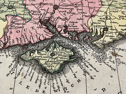 Island of Wight antique map