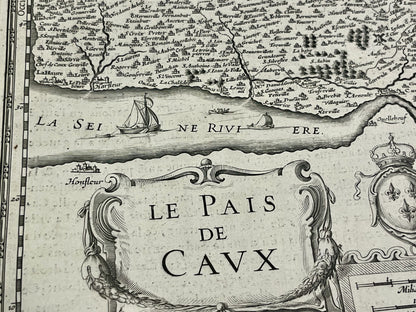 Le Havre carte pays de Caux