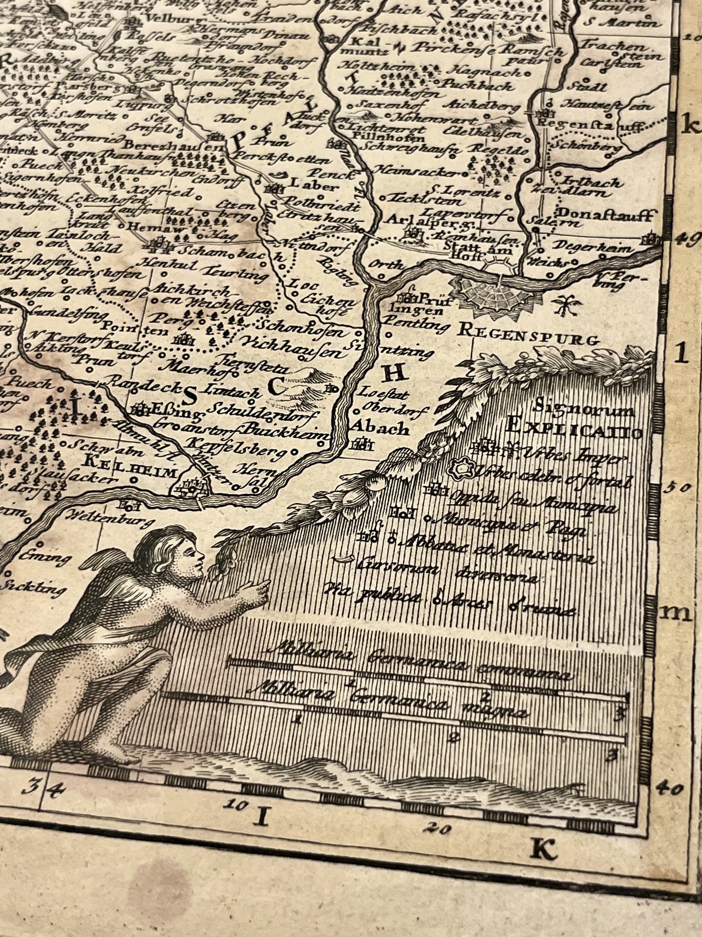 Legende carte geographique Homann