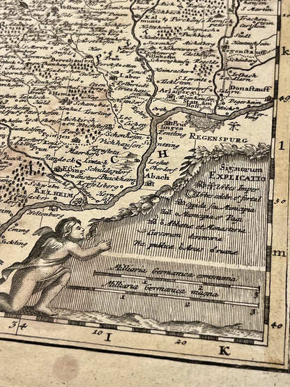 Legende carte geographique Homann