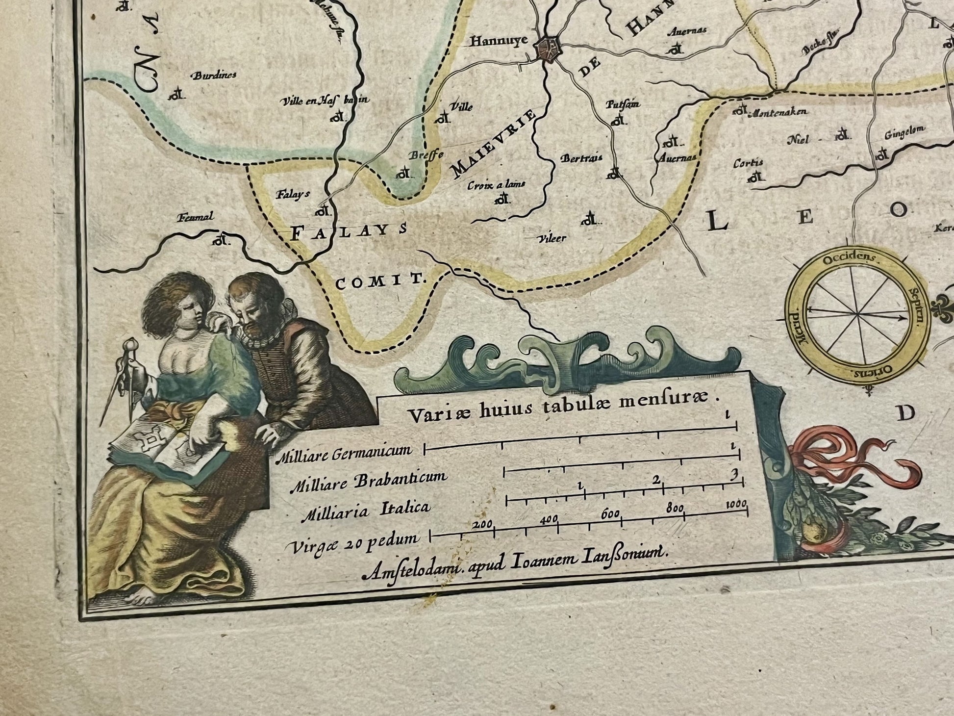 Map of Brabant by Janssonius