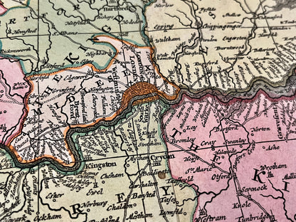 Map of London by Matthaus Seutter