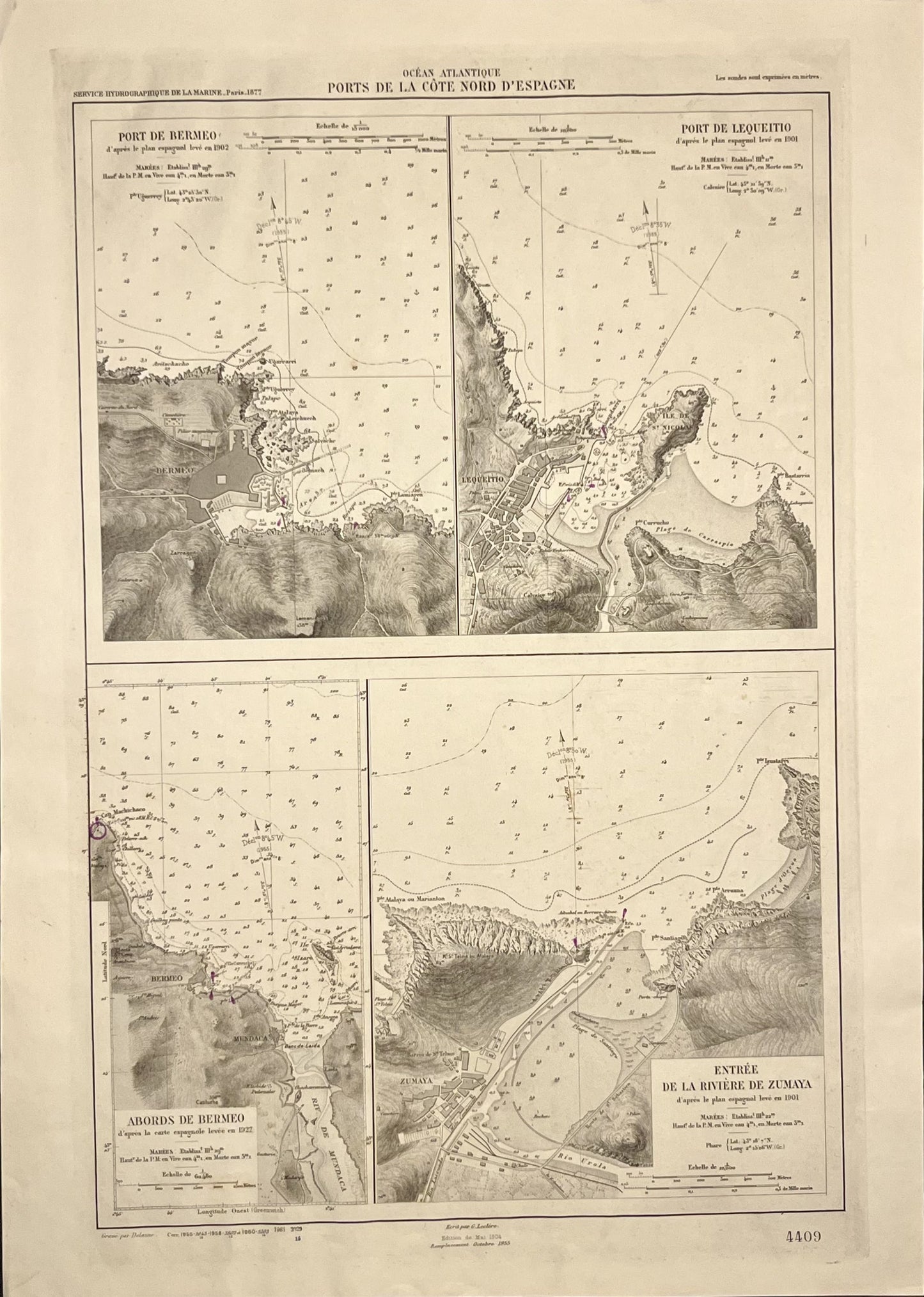 Mapo antigua Bermeo Lequeitio