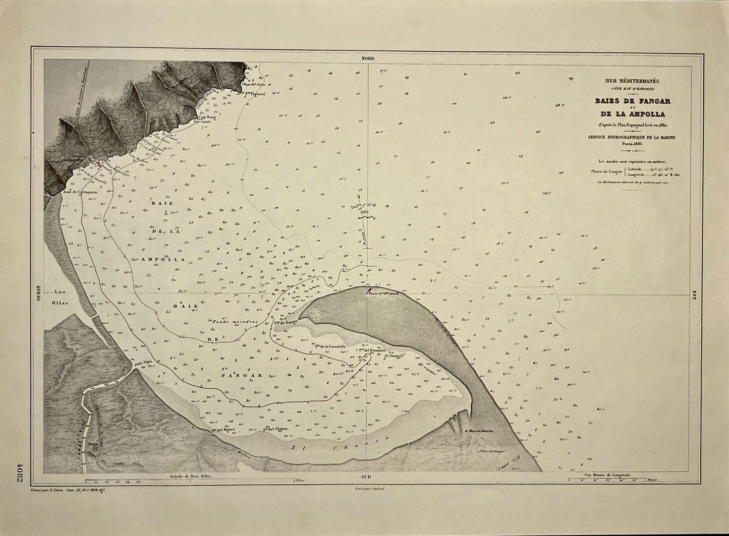 Mapo antigua Fangar Ampolla