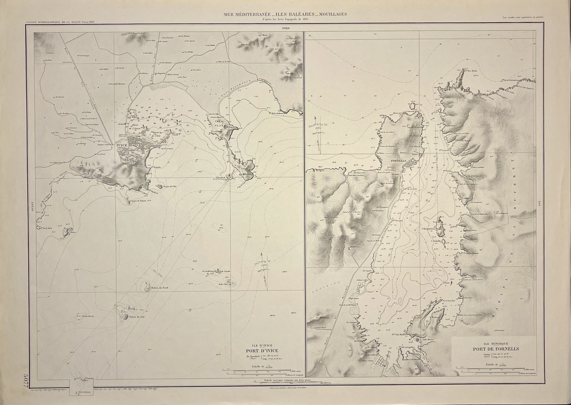 Mapo antigua Ibiza Fornells