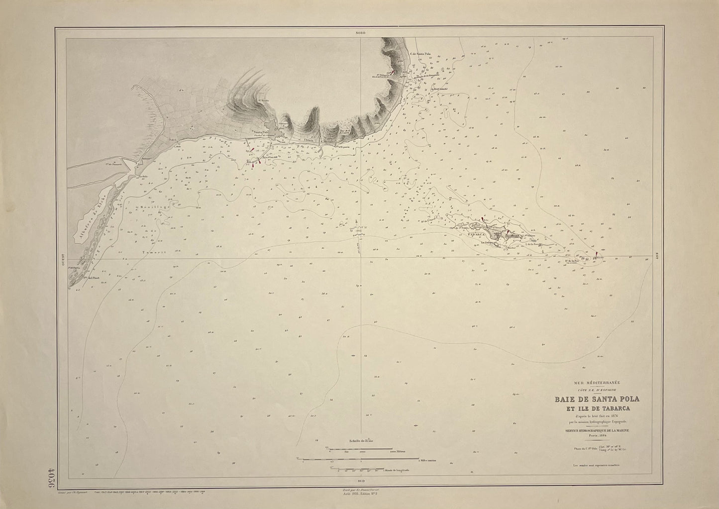 Mapo antigua Isla Tabarca