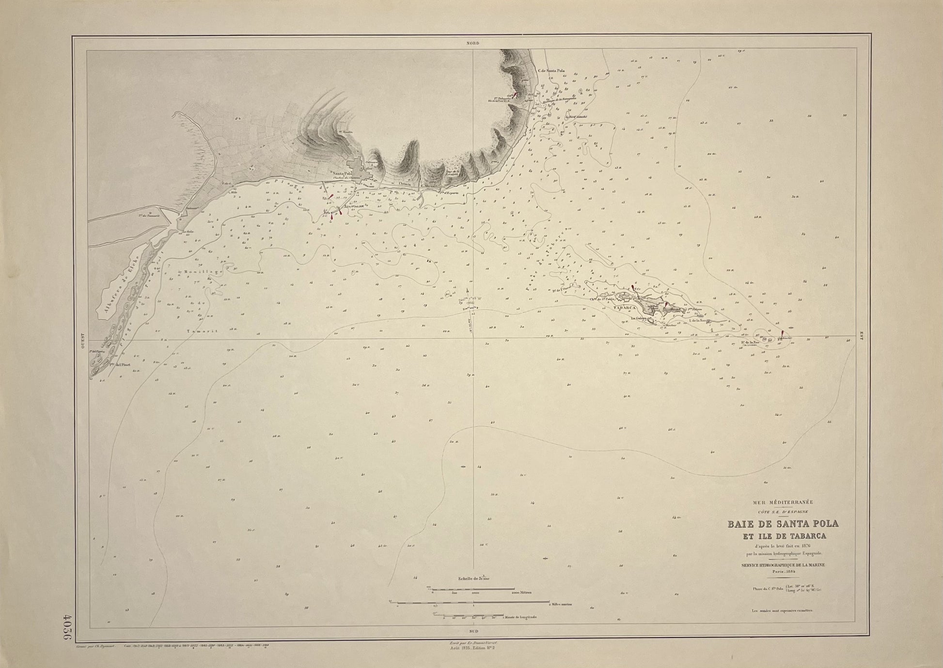 Mapo antigua Isla Tabarca