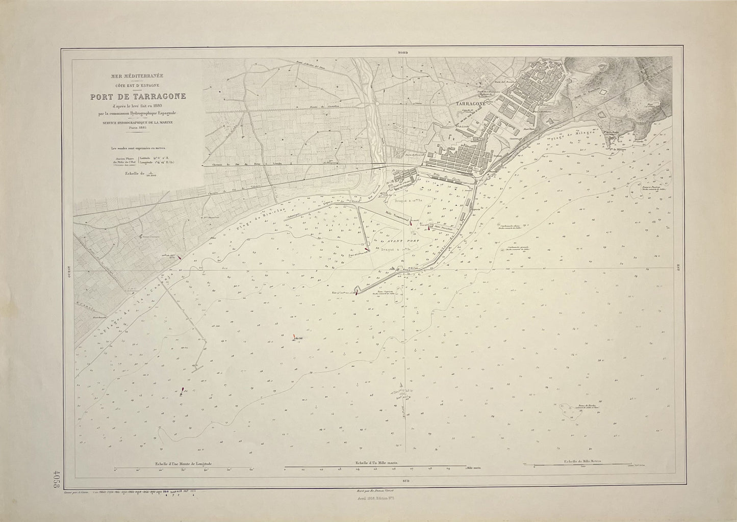 Mapo antigua Puerto Tarragone