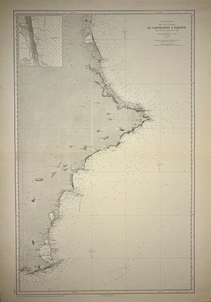 Mapo antigua costa del Azahar