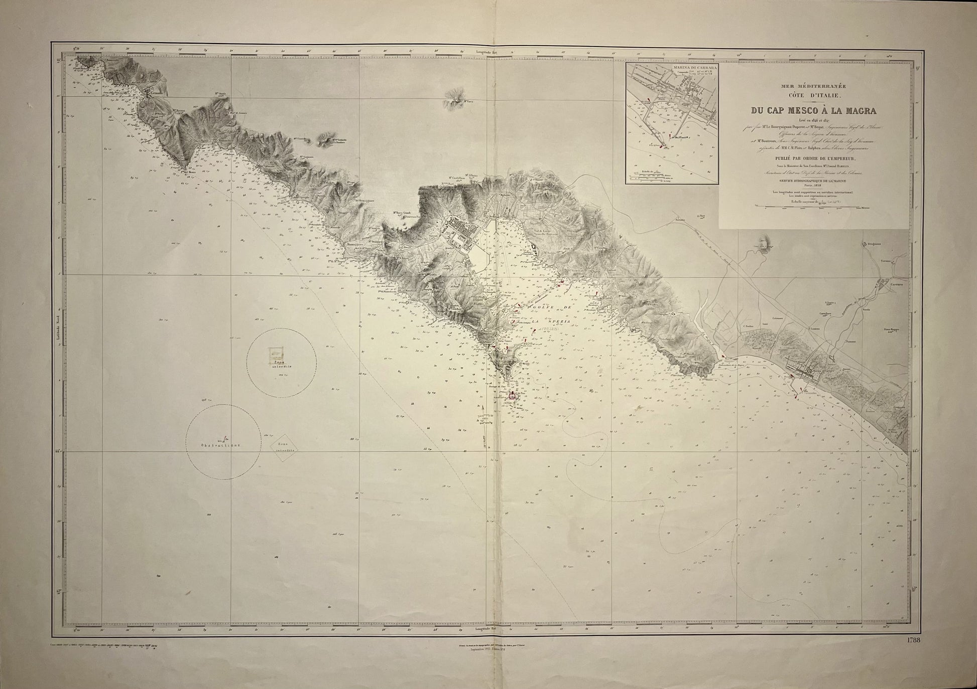 Mappa Antica Capo Mesco a la Magra