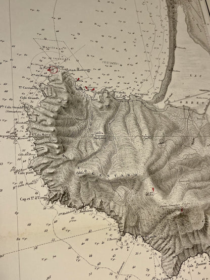 Mappa antica Argentaro Monto