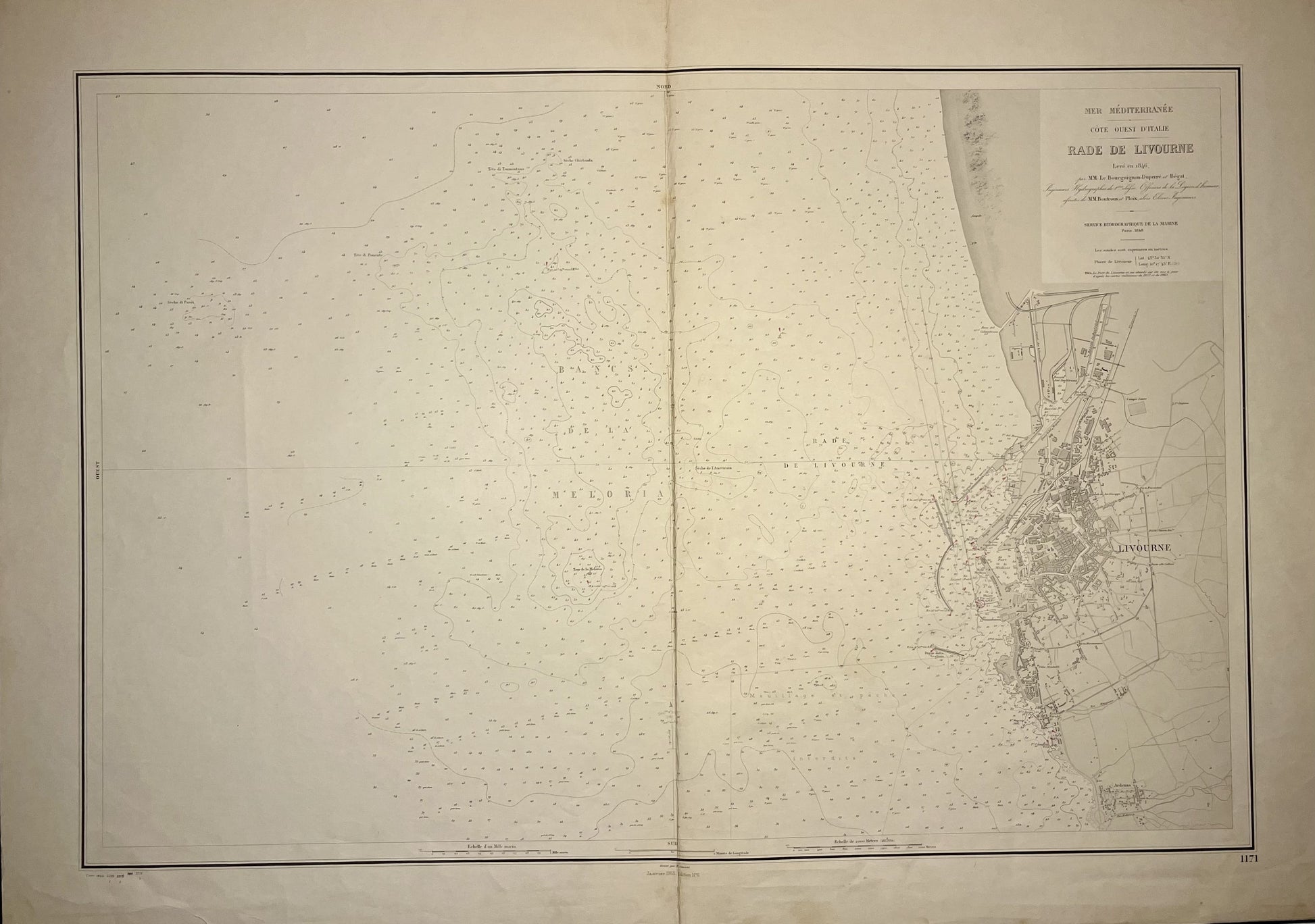 Mappa antica Livorno