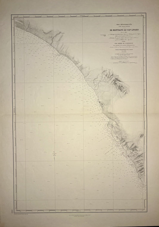 Mappa antica capo Linaro Montalto
