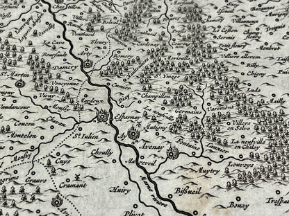 Montagne de Reims carte vintage