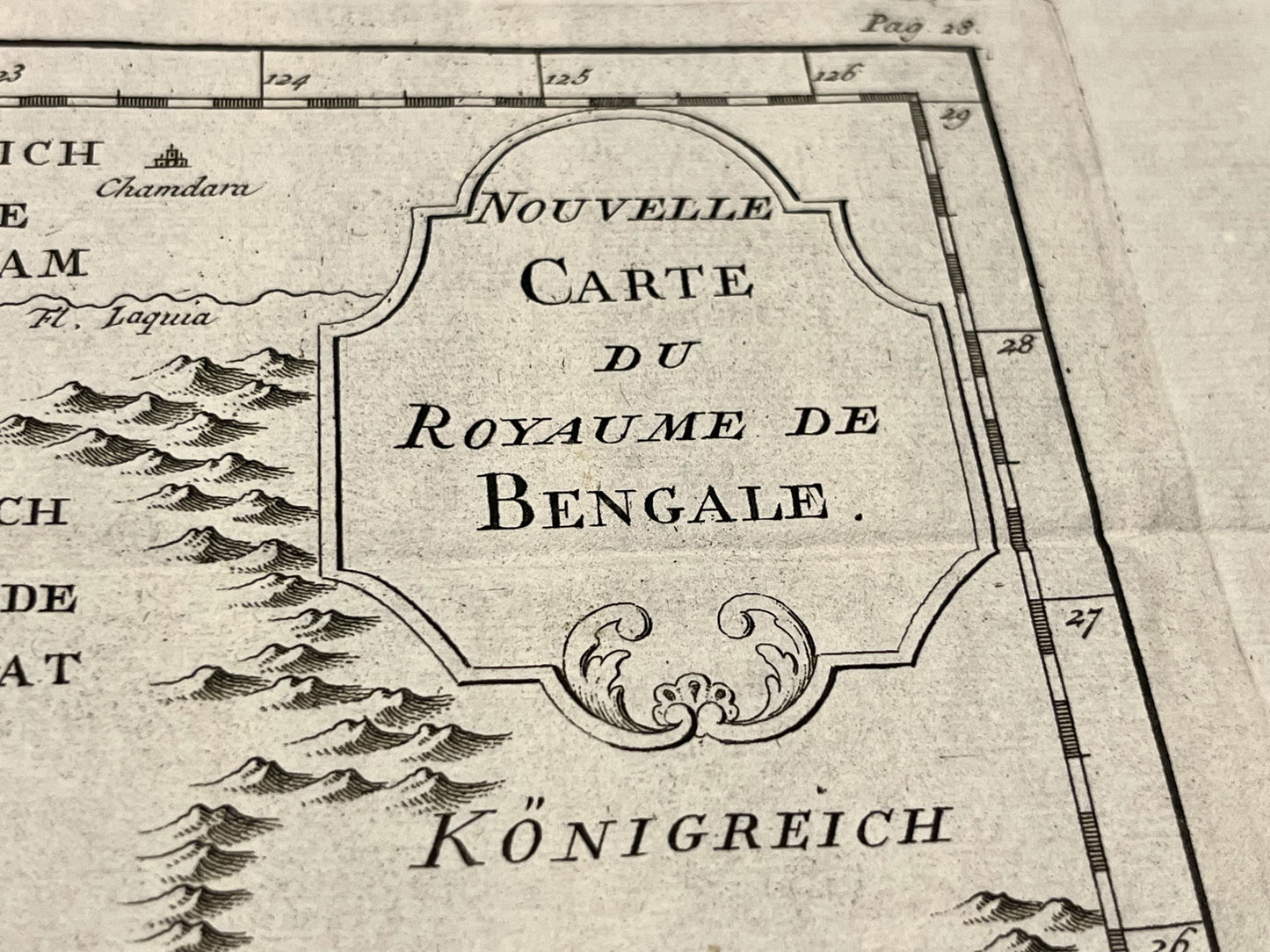 Nouvelle carte du Royaume du Bengale par Bellin
