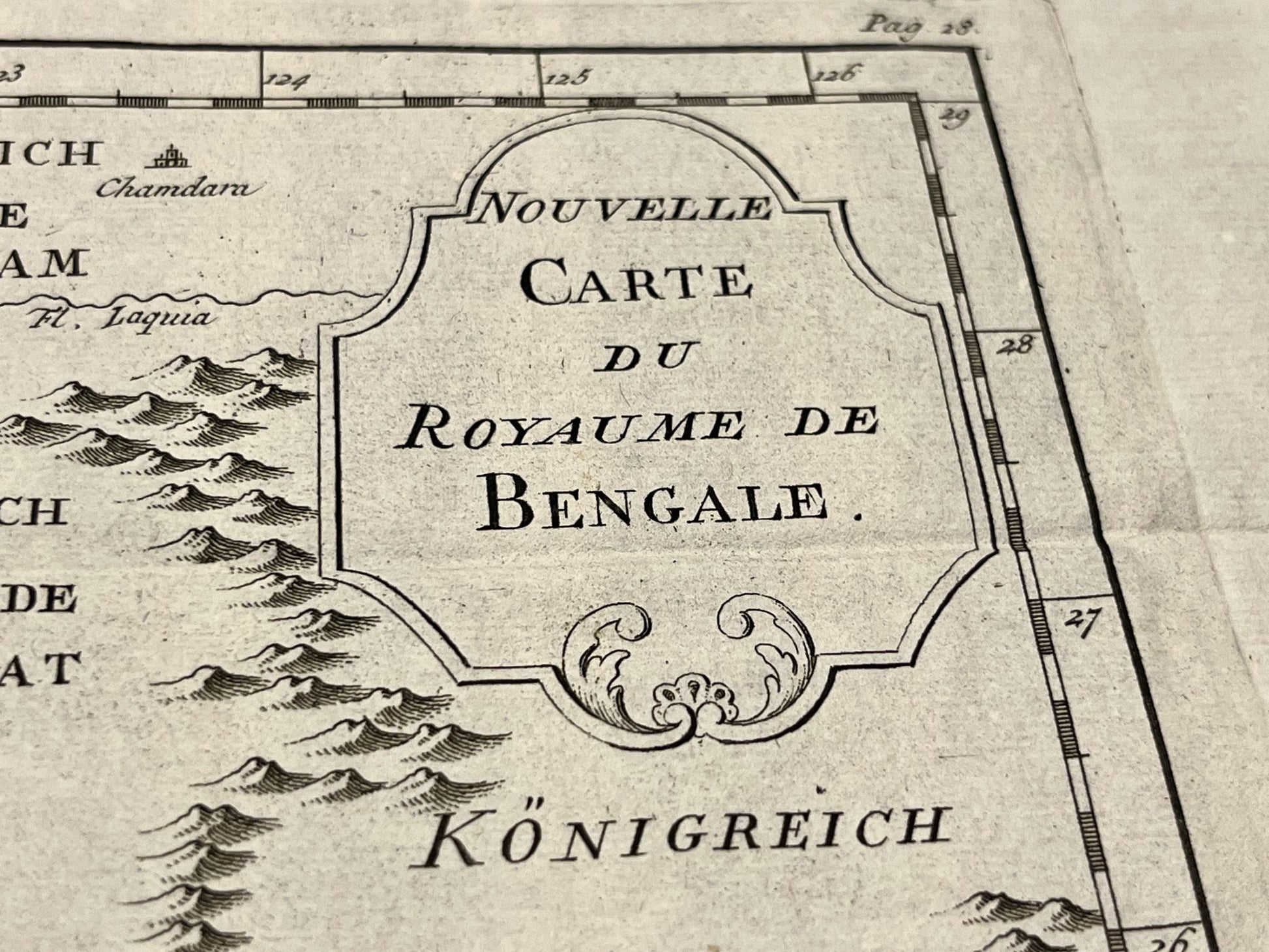 Nouvelle carte du Royaume du Bengale par Bellin