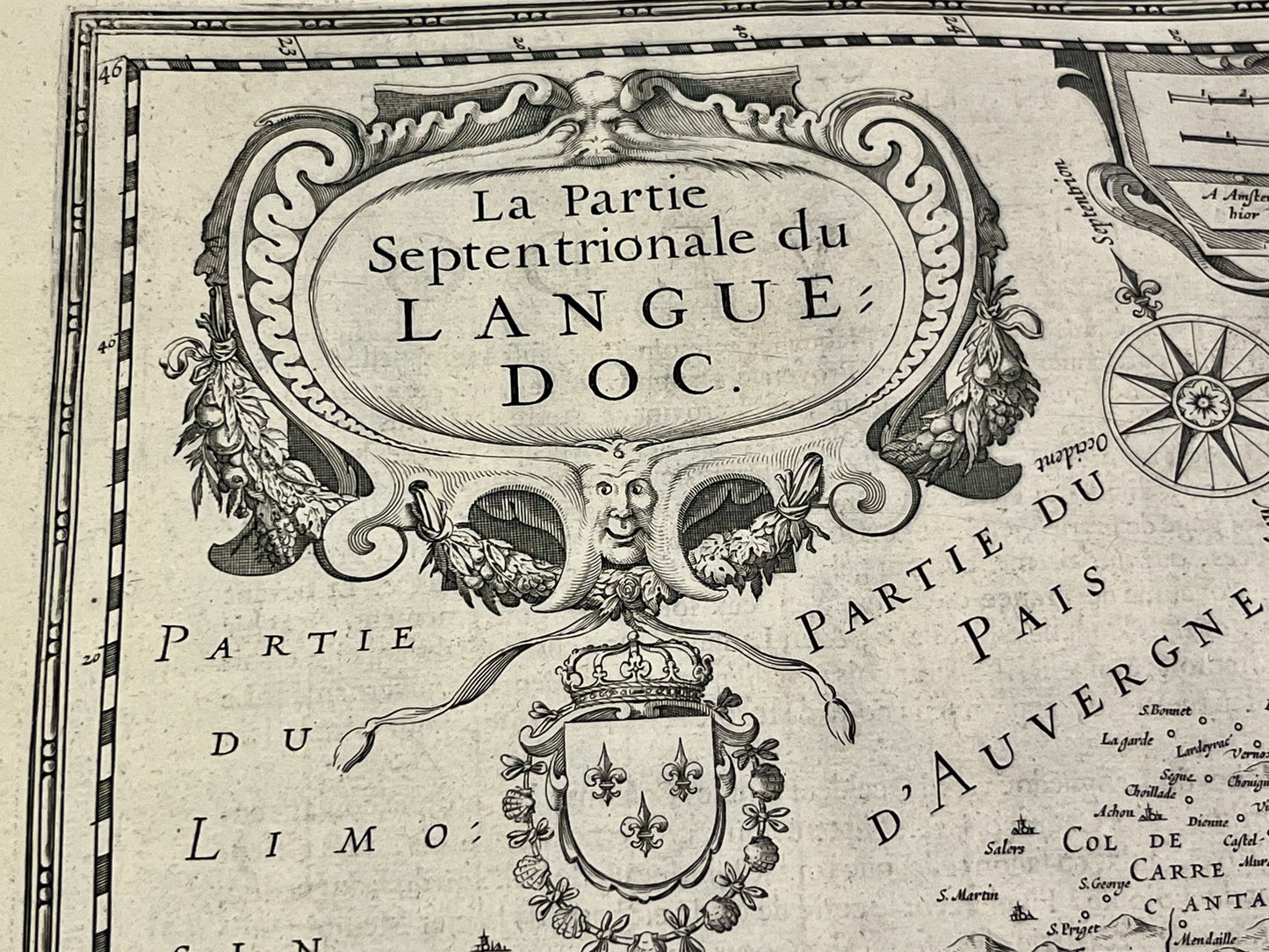 Partie septentrionale du Languedoc par Hondius