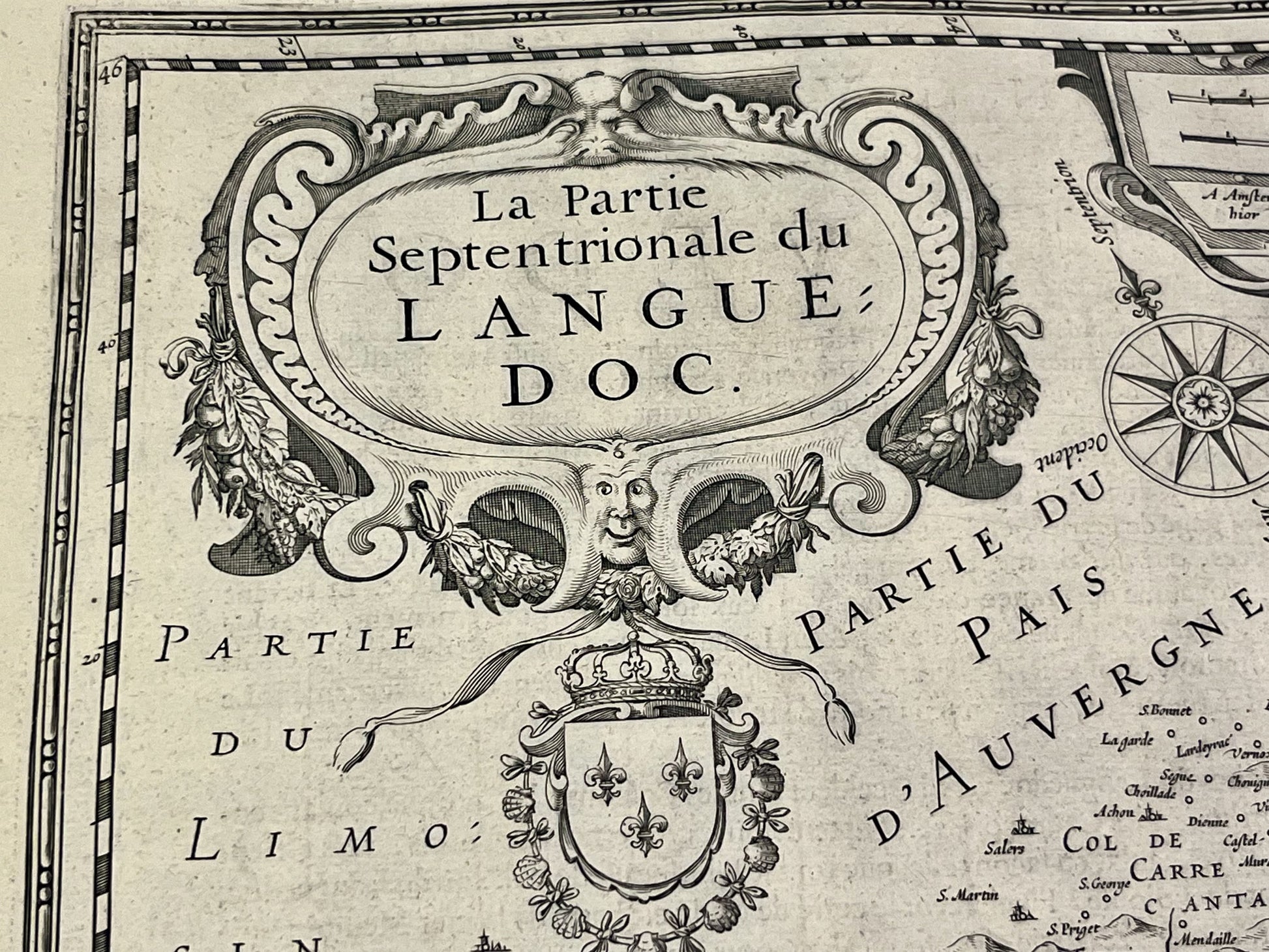 Partie septentrionale du Languedoc par Hondius