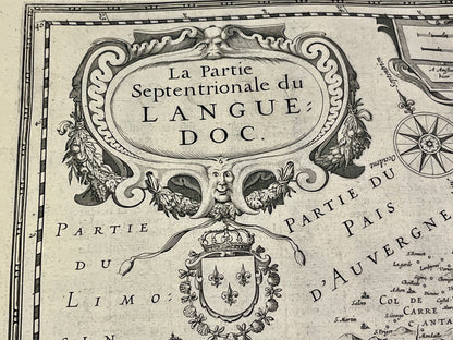 Partie septentrionale du Languedoc par Hondius