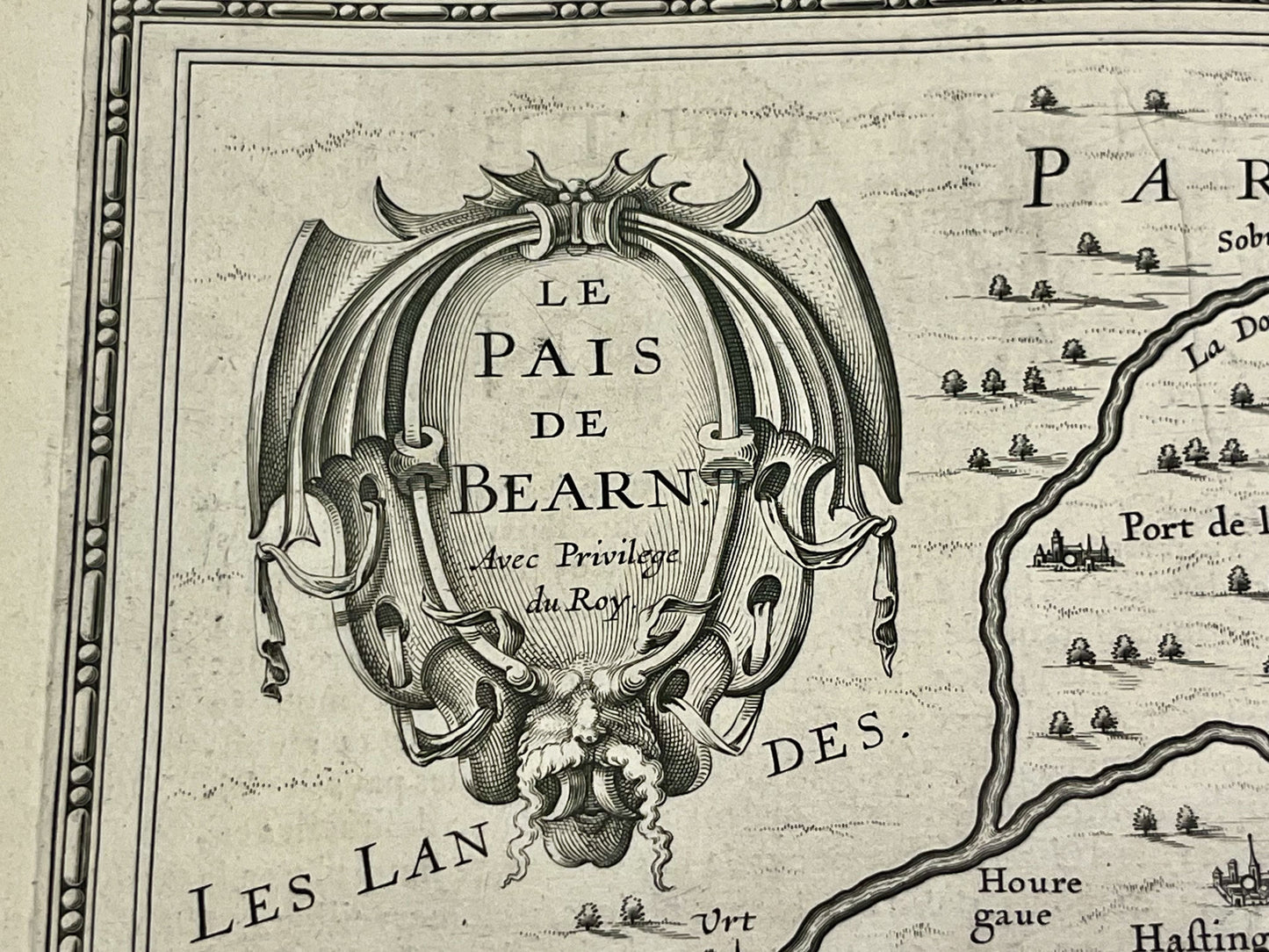 Pays de Bearn par Janssonius