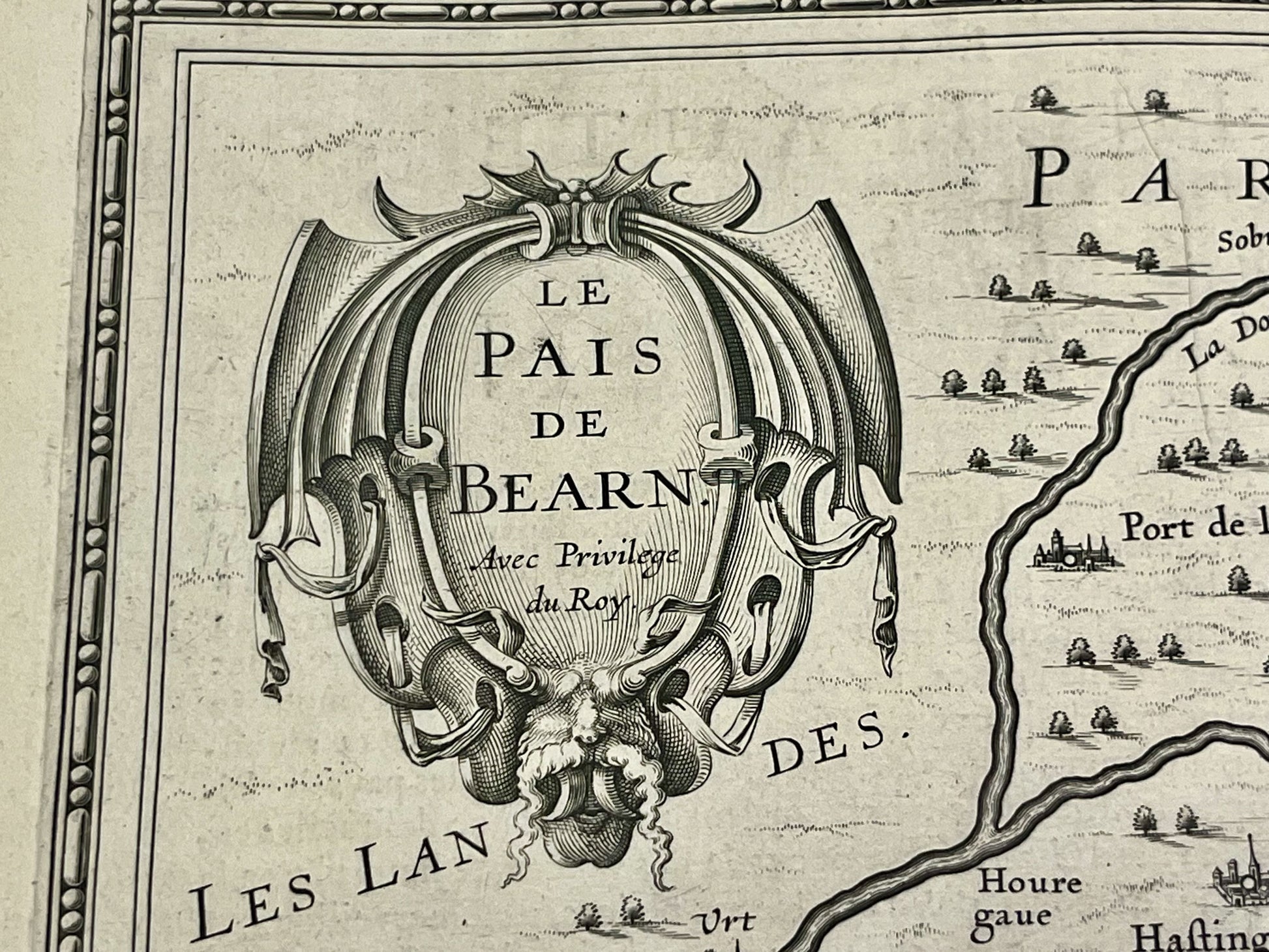 Pays de Bearn par Janssonius