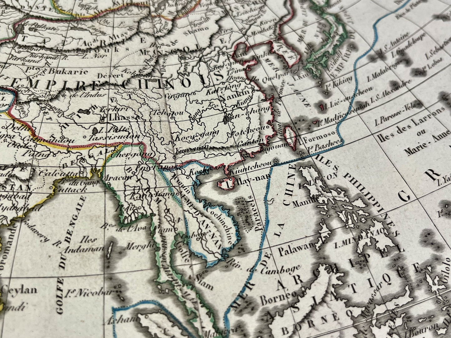 Petite carte vintage Asie