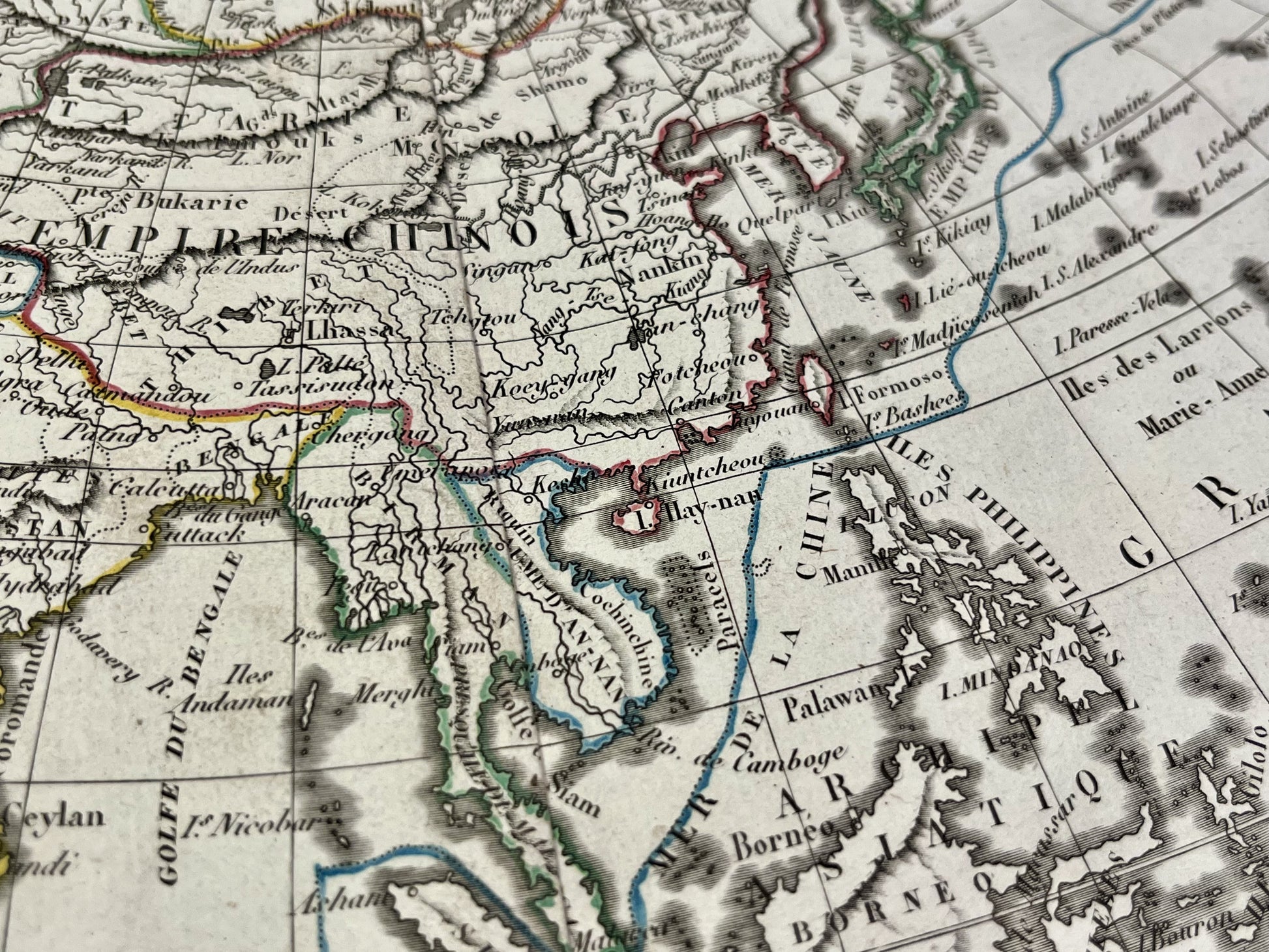 Petite carte vintage Asie