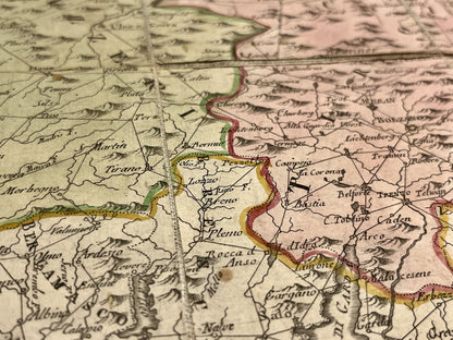 Plan ancien Archiduche Autriche XVIIIe
